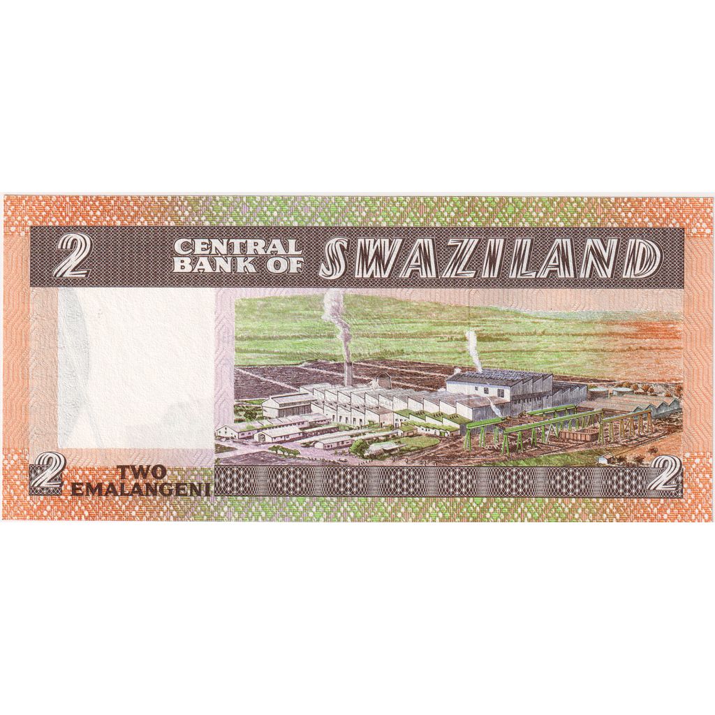 Billete, 2 Emalangeni, Undated (1983- ), Suazilandia, KM:8a, UNC
