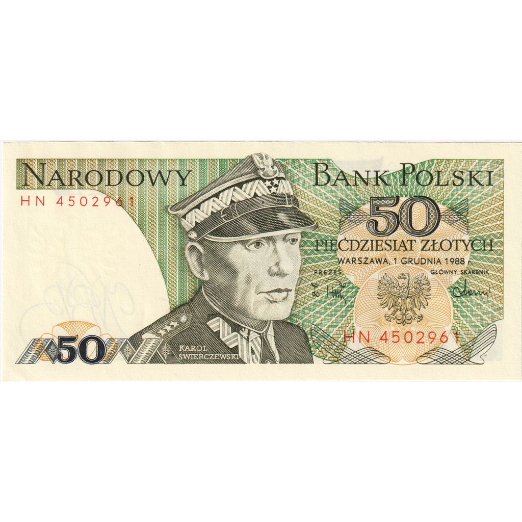 Banconote, Polonia, 50 Zlotych, KM:142c, 1988-12-01, FDS