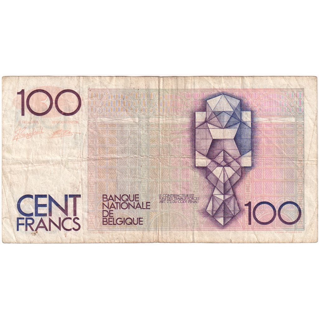 Belgium, 100 Francs, ND (1978-81), VF(30-35)
