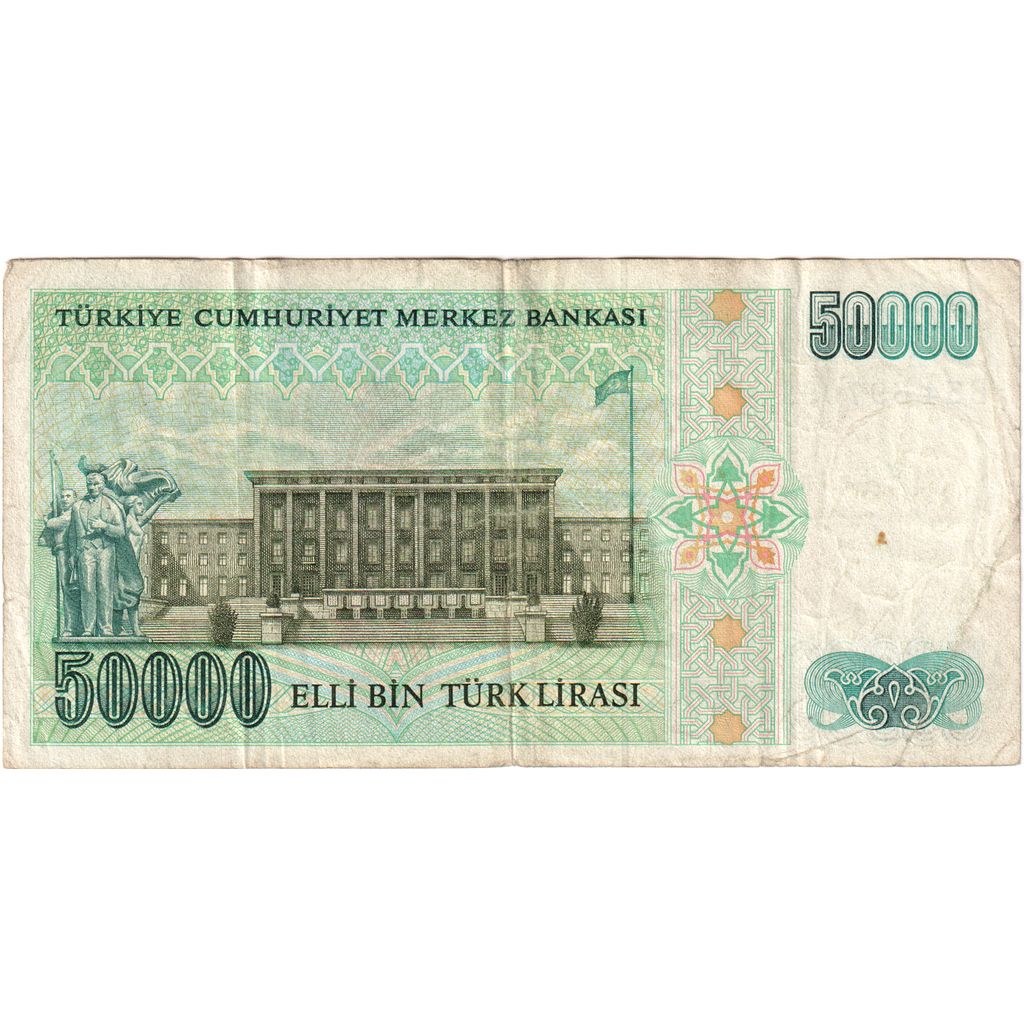 Turquia, 50,000 Lira, EF(40-45)