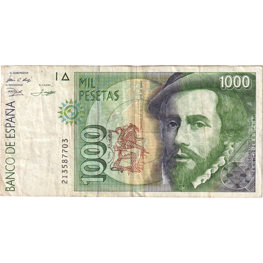 Banknote, Spain, 1000 Pesetas, 1996, 1992-10-12, KM:163, EF(40-45)