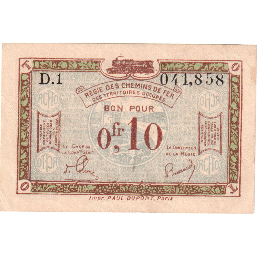 France, 10 Centimes, 041.858, AU(55-58), Pirot:135-2