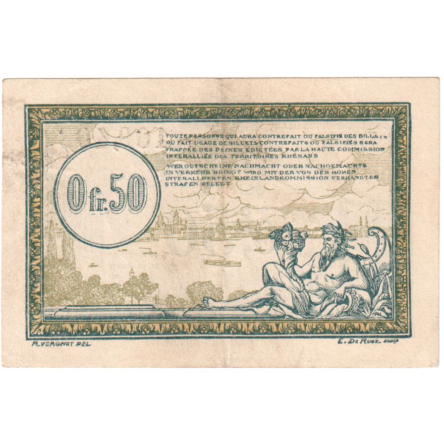 France, 50 Centimes, 169.408, AU(55-58), Pirot:135-4