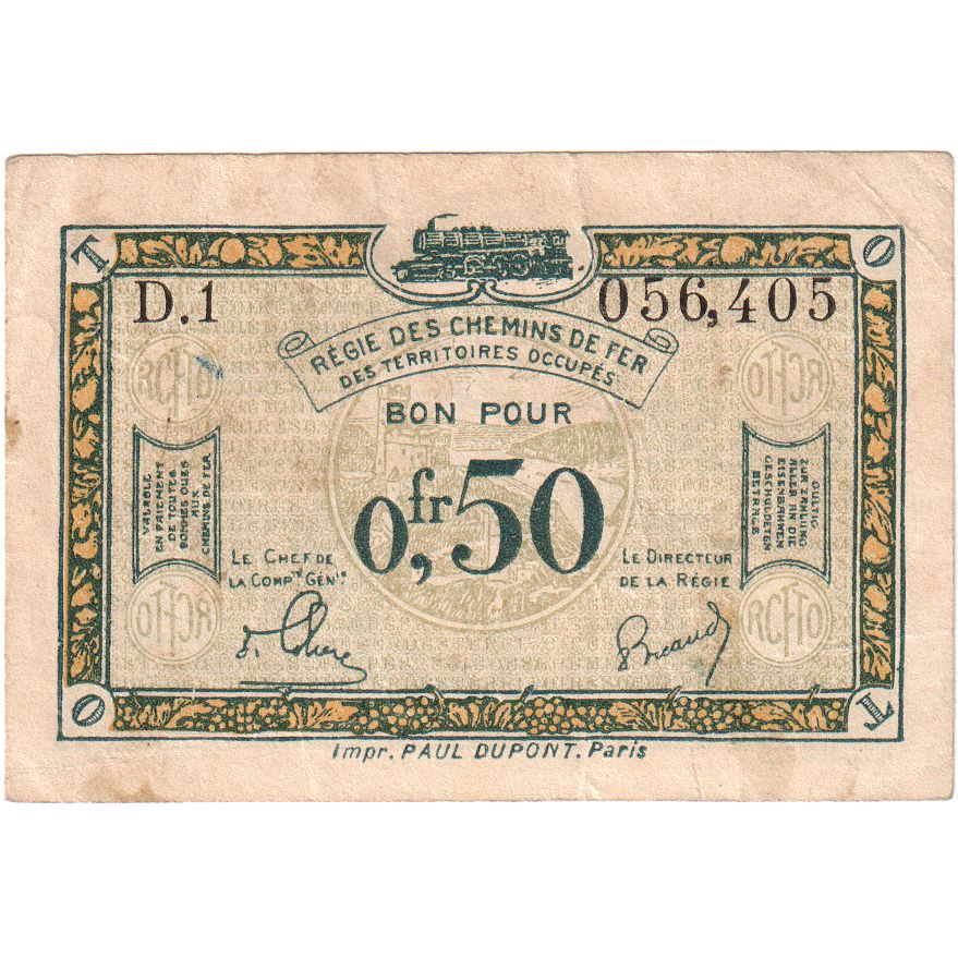 France, 50 Centimes, 056.405, EF(40-45), Pirot:135-4