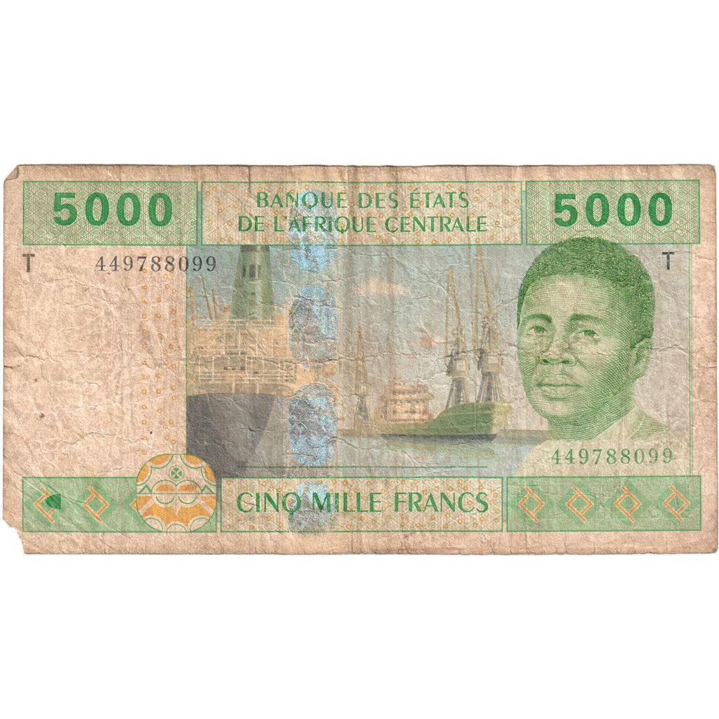Estados del África central, 5000 Francs, BC