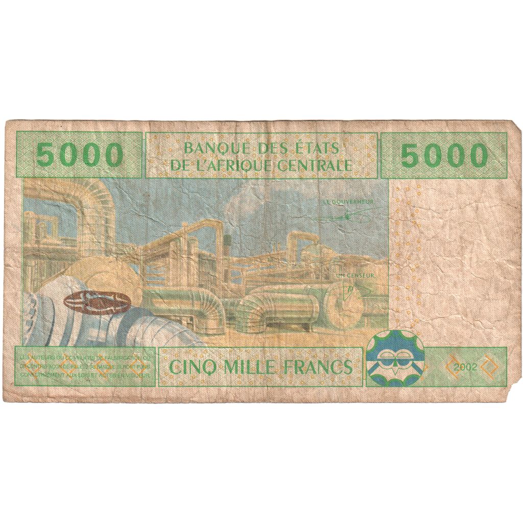 Estados del África central, 5000 Francs, BC