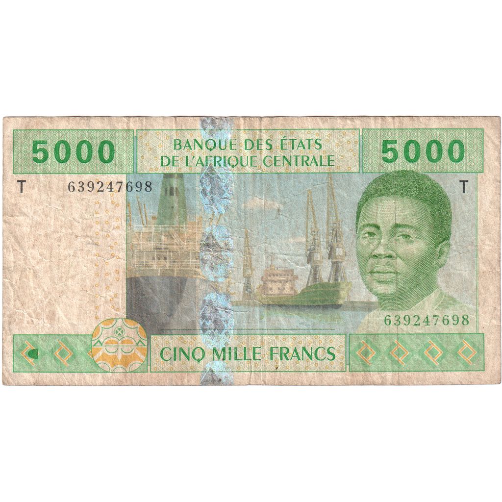 Estados del África central, 5000 Francs, BC+