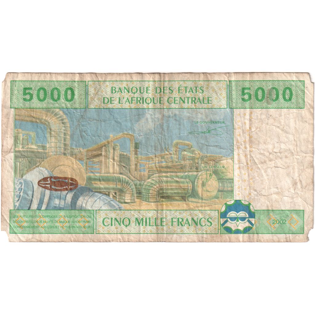 Państwa Afryki Środkowej, 5000 Francs, EF(40-45)