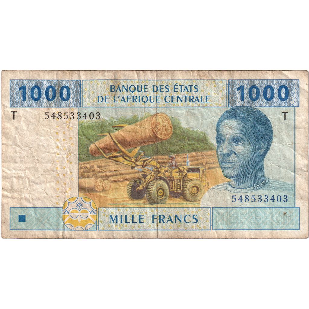 Estados del África central, 1000 Francs, MBC