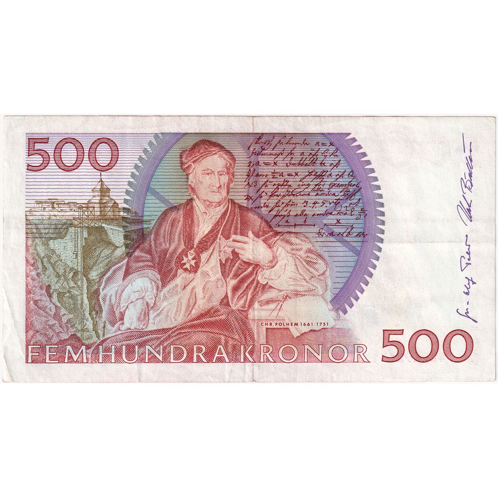 Zweden, 500 Kronor, Undated (1992), TTB+