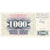 Biljet, Bosnië - Herzegovina, 1000 Dinara, 1992-1993, 1992-07-01, KM:15a, NIEUW