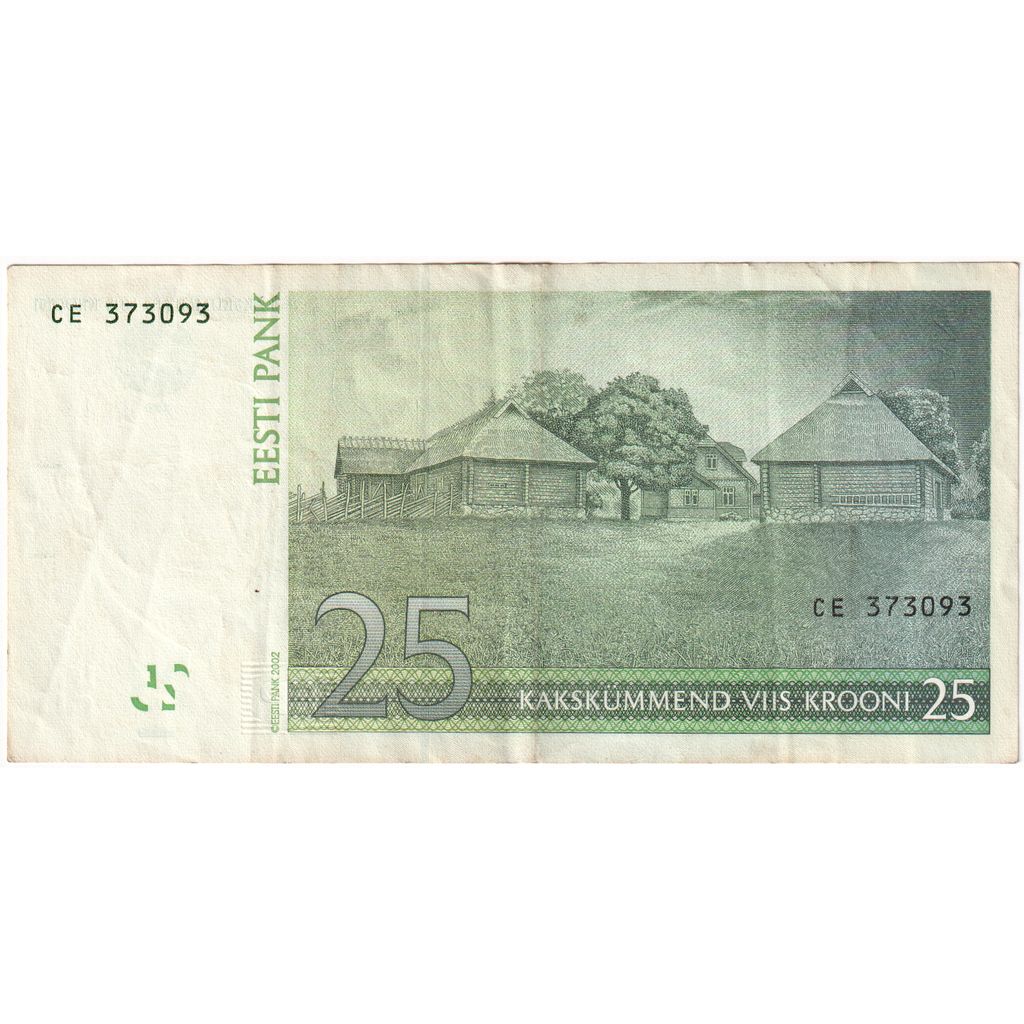 Billete, 25 Krooni, 2002, Estonia, KM:84a, MBC