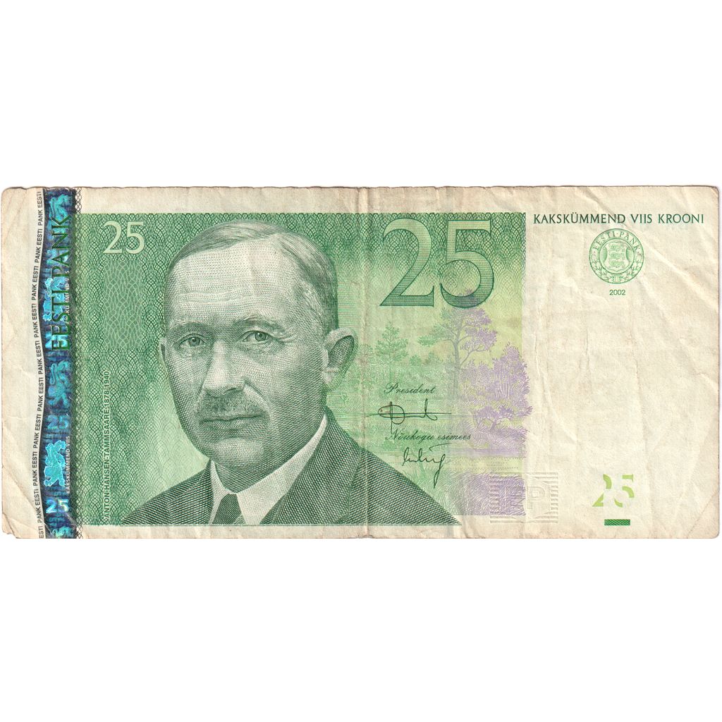 Estonia, 25 Krooni, VF(30-35)