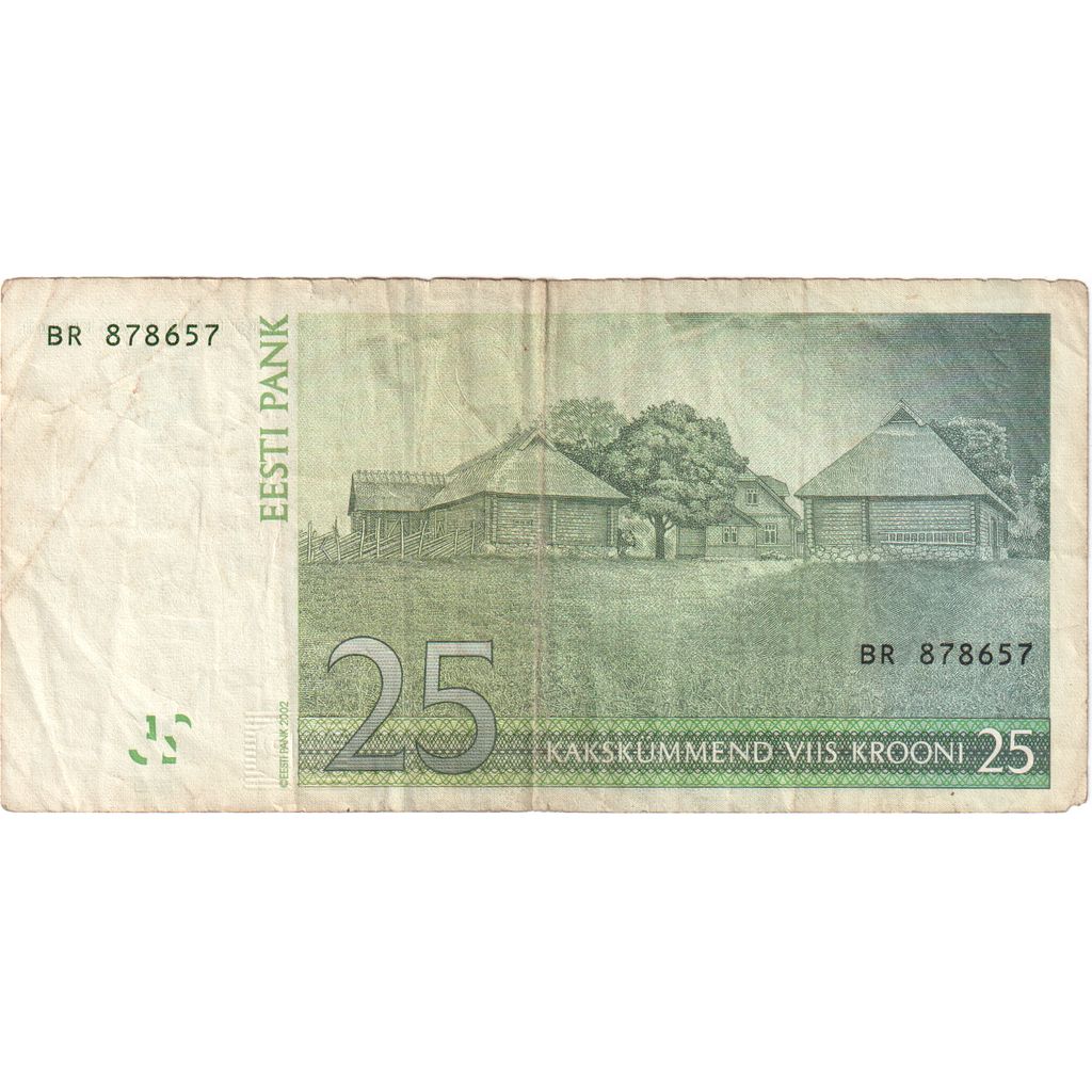 Estonia, 25 Krooni, VF(30-35)