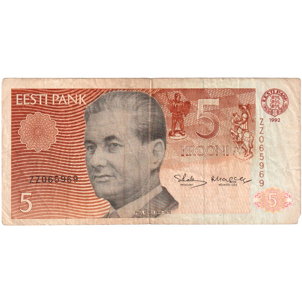 Estonia, 5 Krooni, BC+
