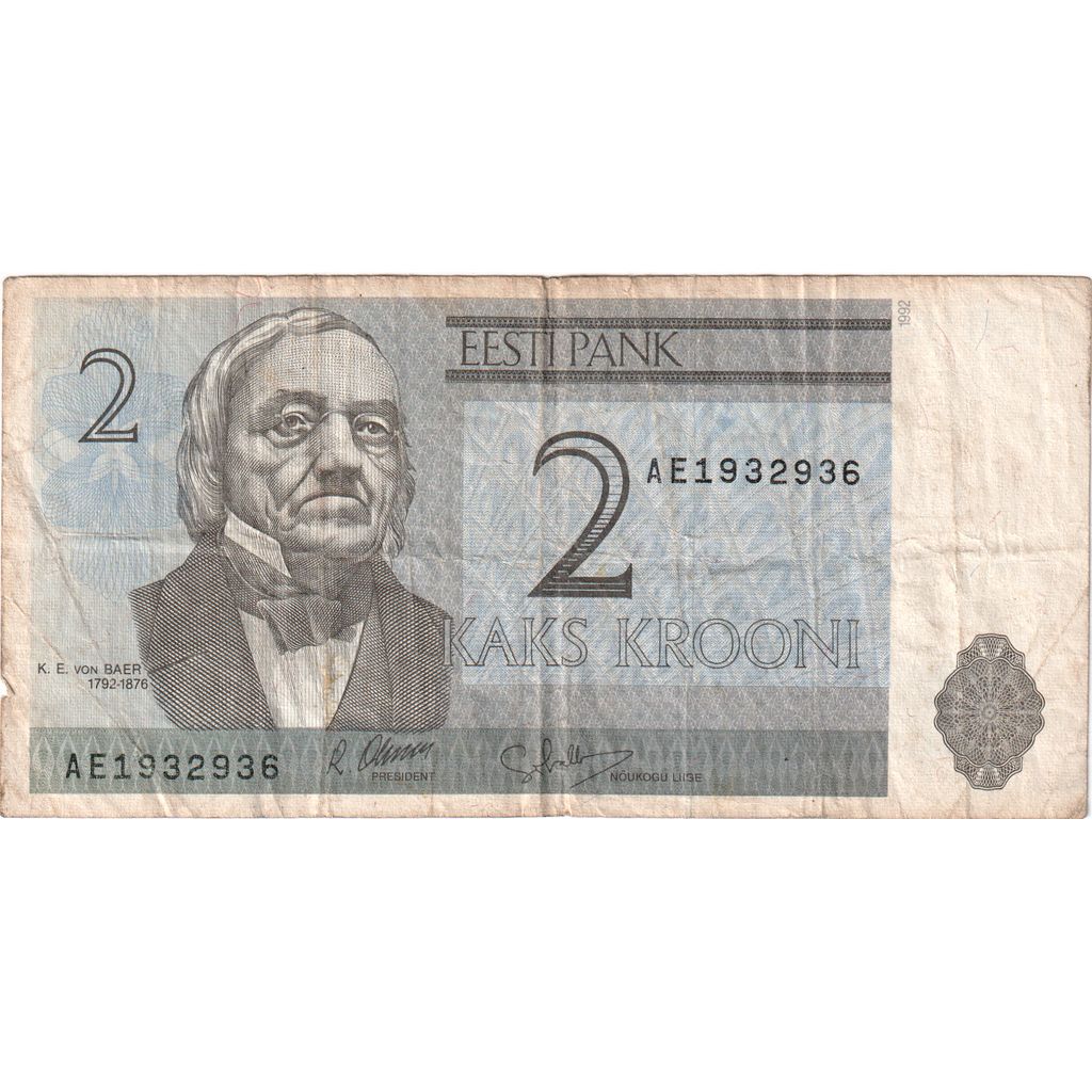 Banknote, Estonia, 2 Krooni, KM:70a, VF(20-25)