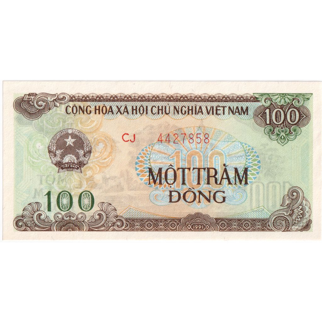 Geldschein, Vietnam, 100 Dông, 1991 (1992), Undated, KM:105a, UNZ