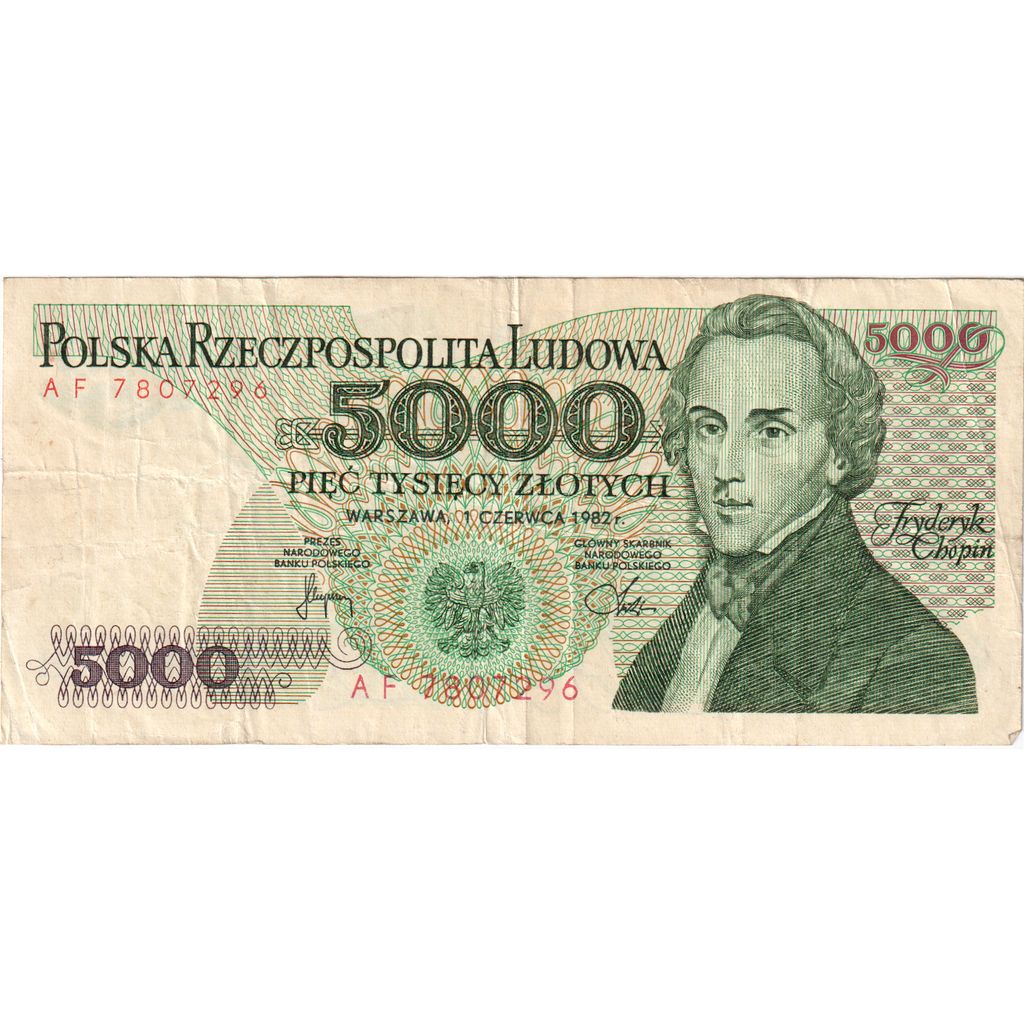 Polonia, 5000 Zlotych, 1982-06-01, BB