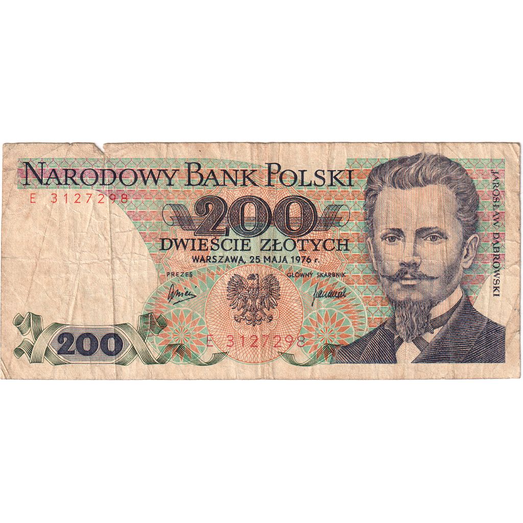 Polónia, 200 Zlotych, 1976-05-25, VF(30-35)