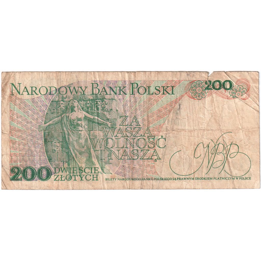 Polónia, 200 Zlotych, 1976-05-25, VF(30-35)