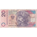 Geldschein, Polen, 20 Zlotych, 1994, 1994-03-25, KM:174a, SS