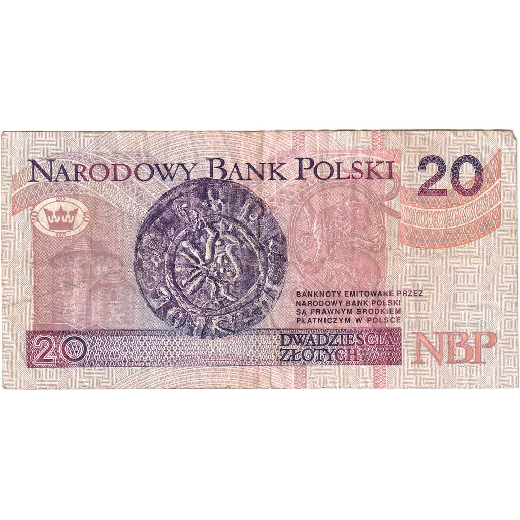 Geldschein, Polen, 20 Zlotych, 1994, 1994-03-25, KM:174a, SS