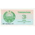 Banknot, Uzbekistan, 3 Sum, 1992-1993, 1992, KM:62a, UNC(65-70)