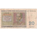 Banknot, Belgia, 20 Francs, 1966, 1966-04-03, KM:132b, VF(20-25)