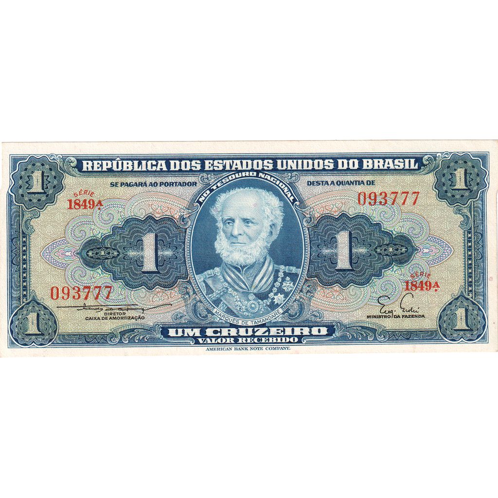 Brasil, 1 Cruzeiro, UNC(65-70)