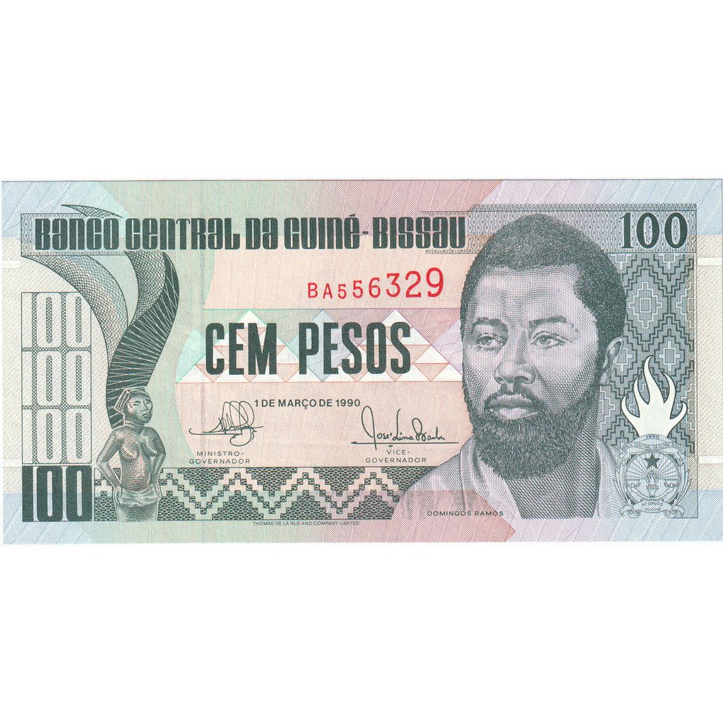 Biljet, Guinee-Bissau, 100 Pesos, 1990-03-01, KM:11, NIEUW