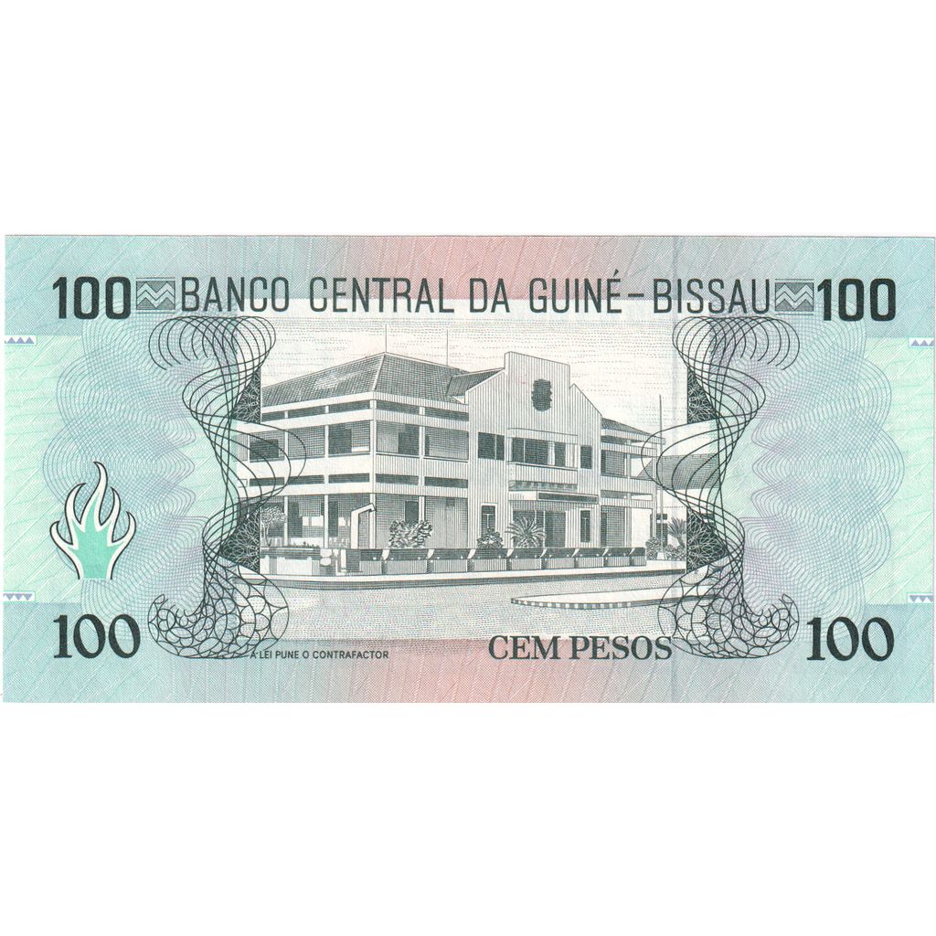 Biljet, Guinee-Bissau, 100 Pesos, 1990-03-01, KM:11, NIEUW