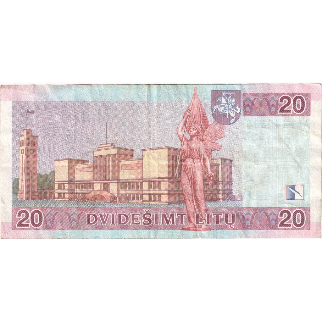 Lituania, 20 Litu, 2001, MBC