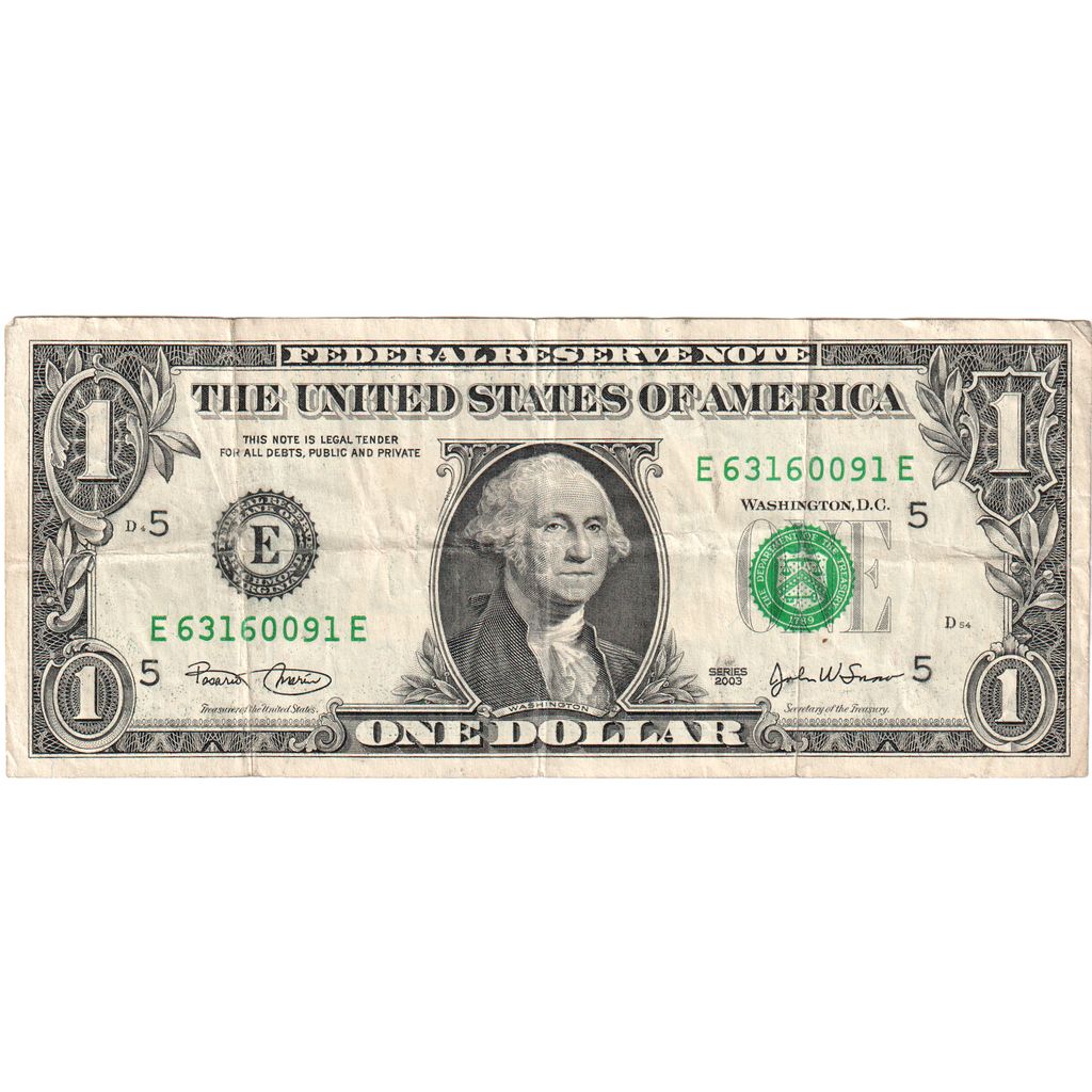 Billete, 1 Dollar, 2003, Estados Unidos, MBC