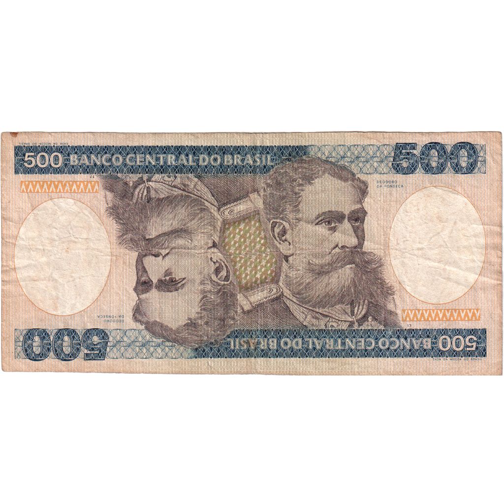 Billete, 500 Cruzeiros, Undated (1985), Brasil, KM:200b, MBC