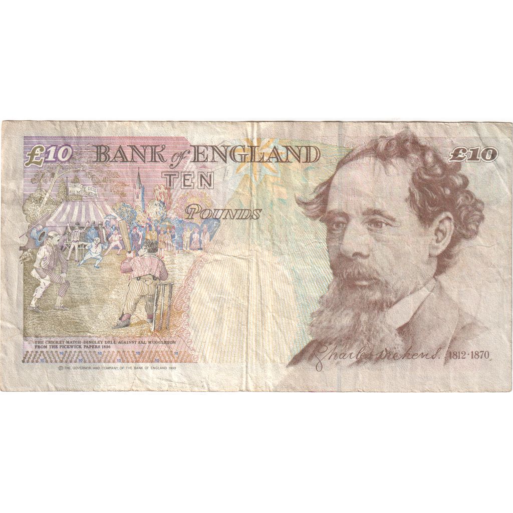 Banconote, Gran Bretagna, 10 Pounds, 1992-1993, KM:383a, MB