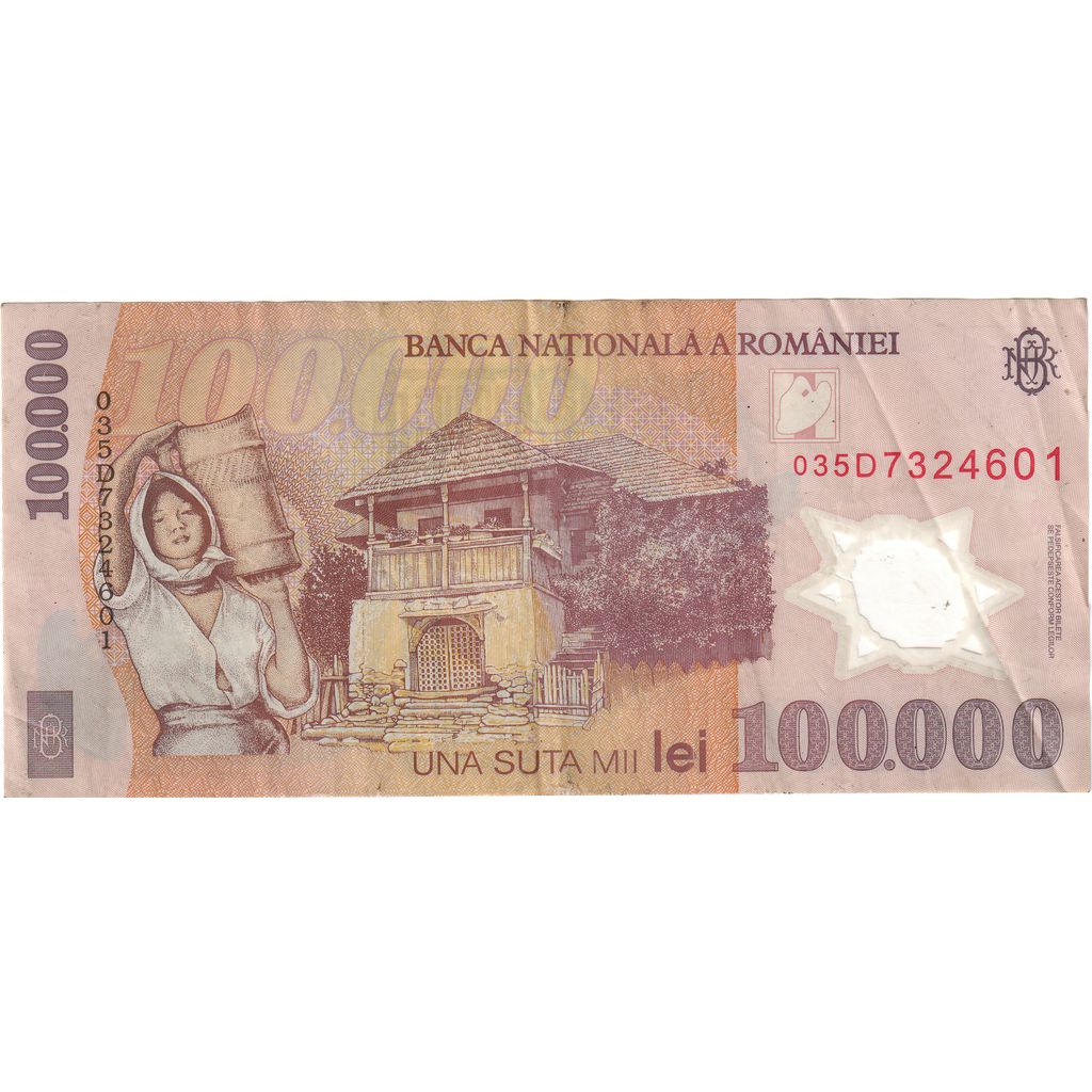 Roemenië, 100,000 Lei, TTB