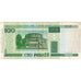 Banconote, Bielorussia, 100 Rublei, 2000, KM:26a, Undated, BB