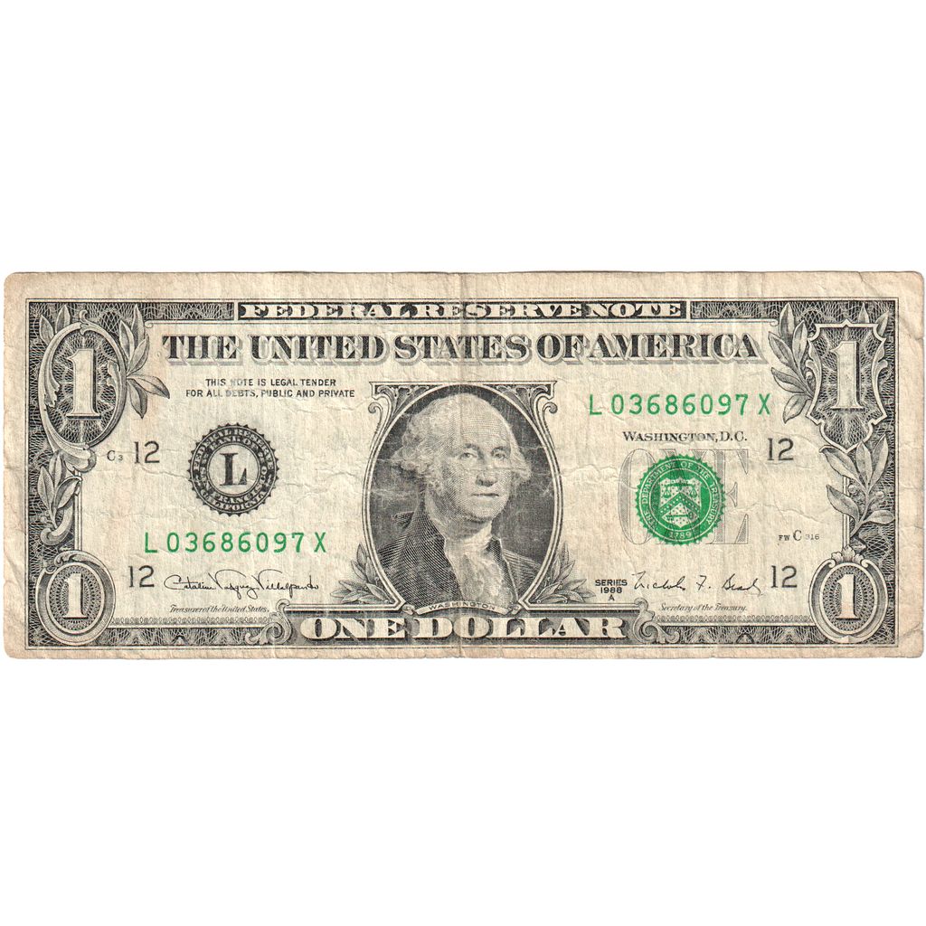 Banknote, United States, 1 Dollar, 1988, KM:3845, VF(20-25)