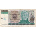 Banknot, Argentina, 1000 Pesos Argentinos, Undated (1983-85), Undated, KM:317a