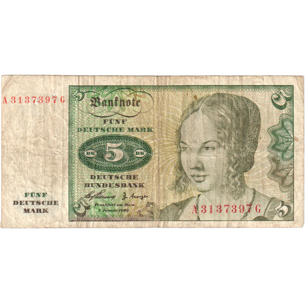 Bundesrepublik Deutschland, 20 Deutsche Mark, 1960-01-02, S