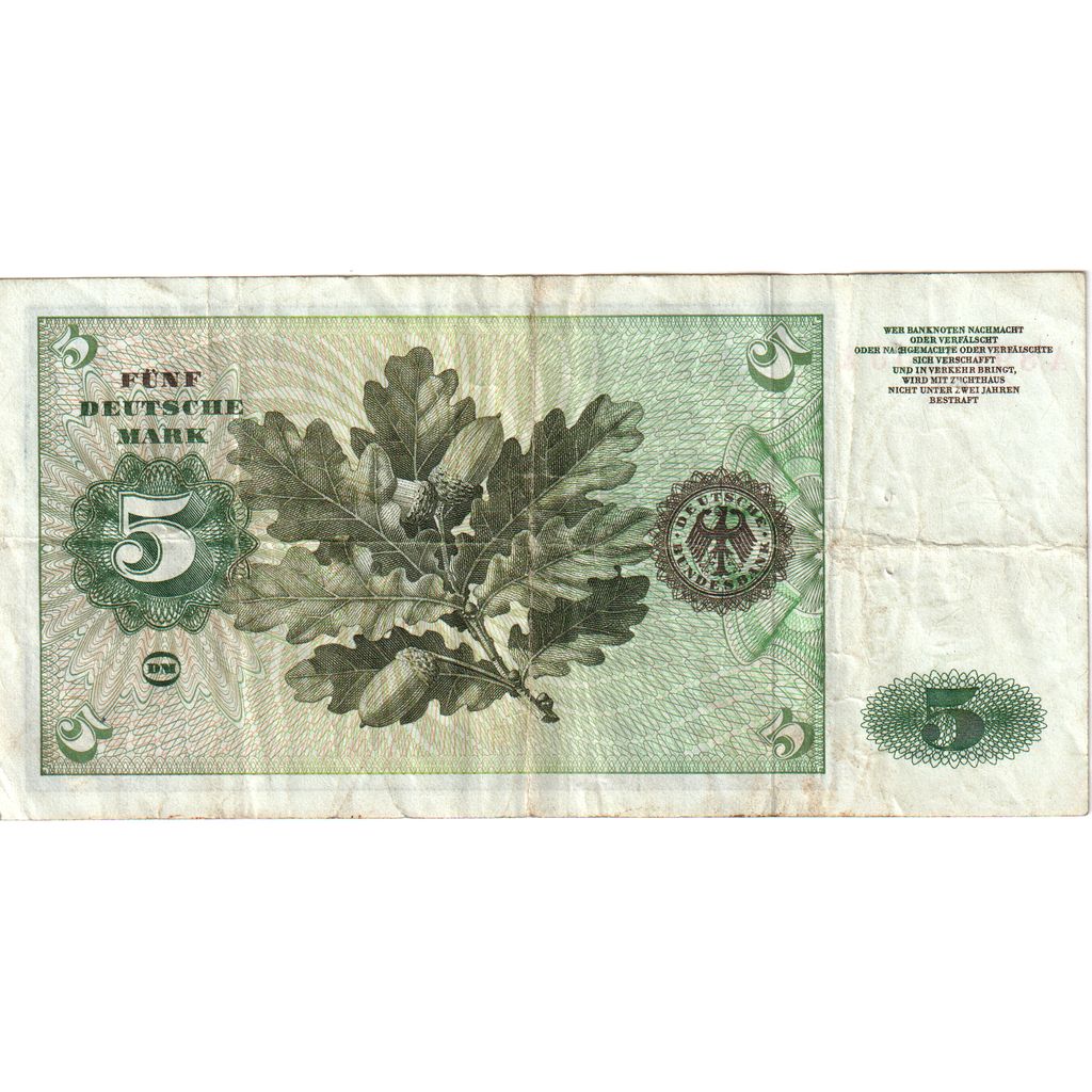 Federal Republic of Germany, 20 Deutsche Mark, 1960-01-02, EF(40-45)