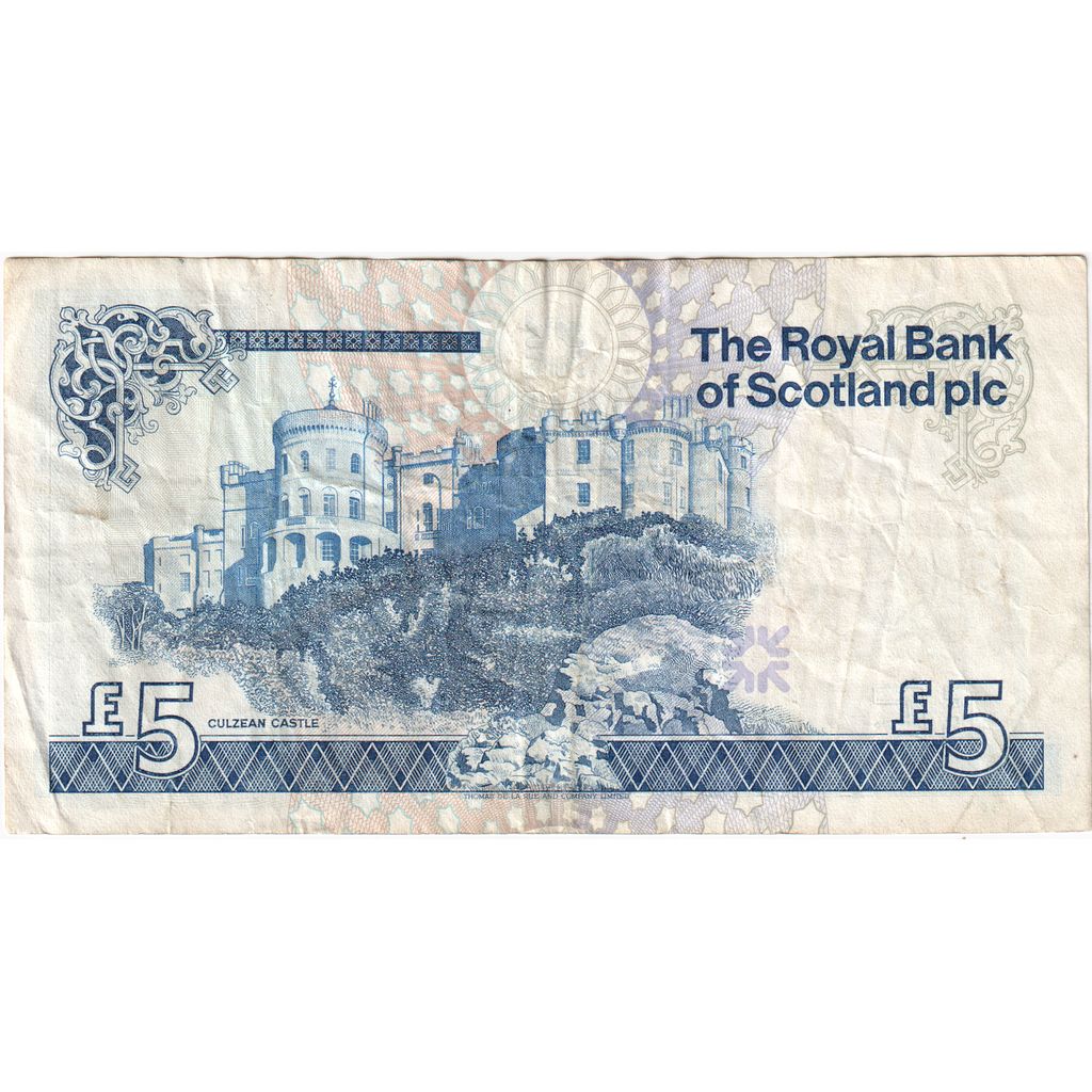 Geldschein, Scotland, 5 Pounds, 1990, 1990-01-24, KM:352a, UNZ-