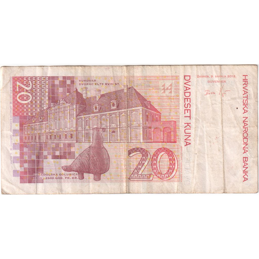 Banconote, Croazia, 20 Kuna, 2012, 2012-07-09, KM:39, BB