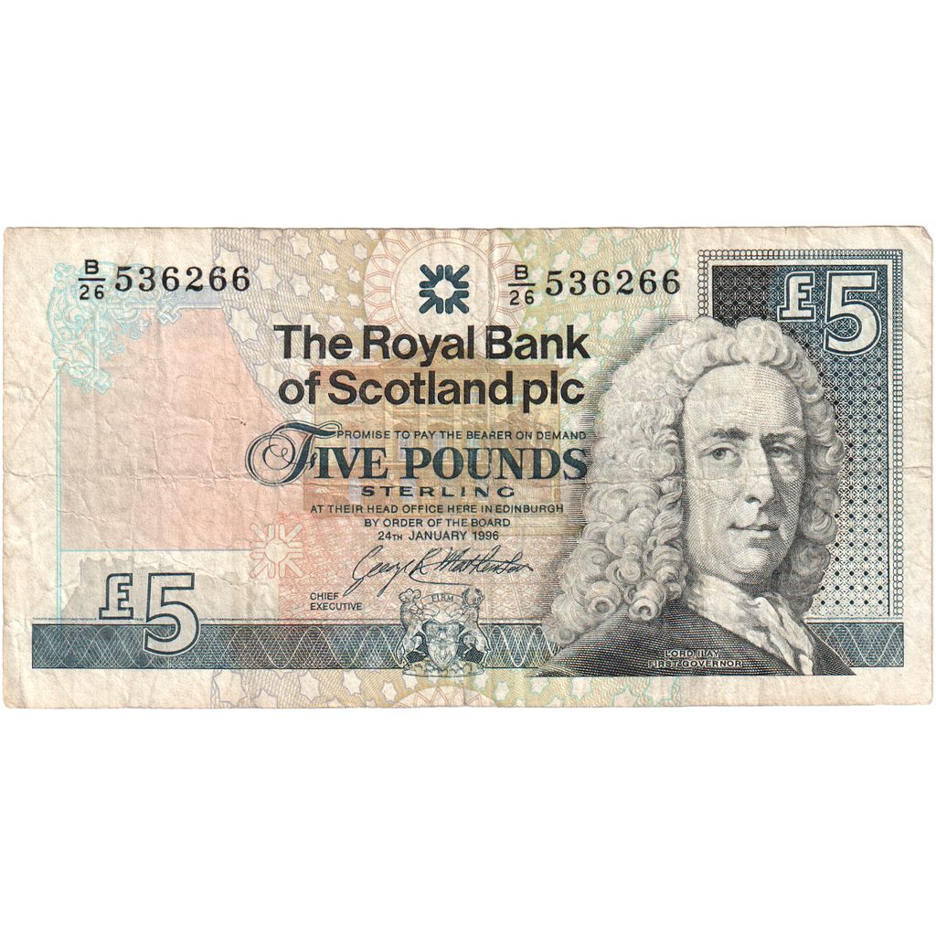 Schotland, 5 Pounds, 1997-03-26, TB+