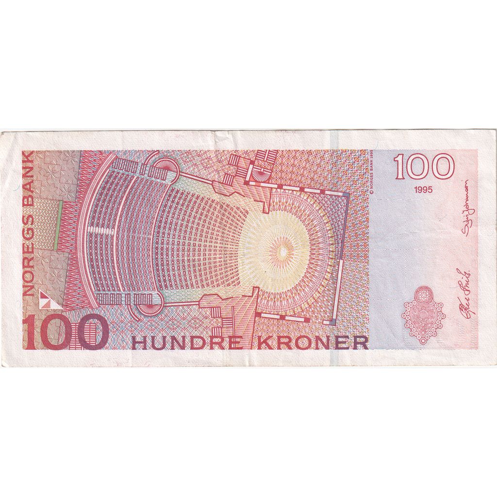 Norway, 100 Kroner, 1995, EF(40-45)