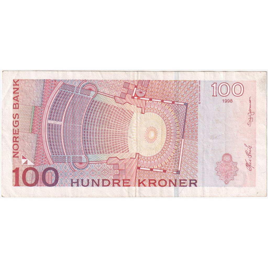 Norway, 100 Kroner, 1998, EF(40-45)