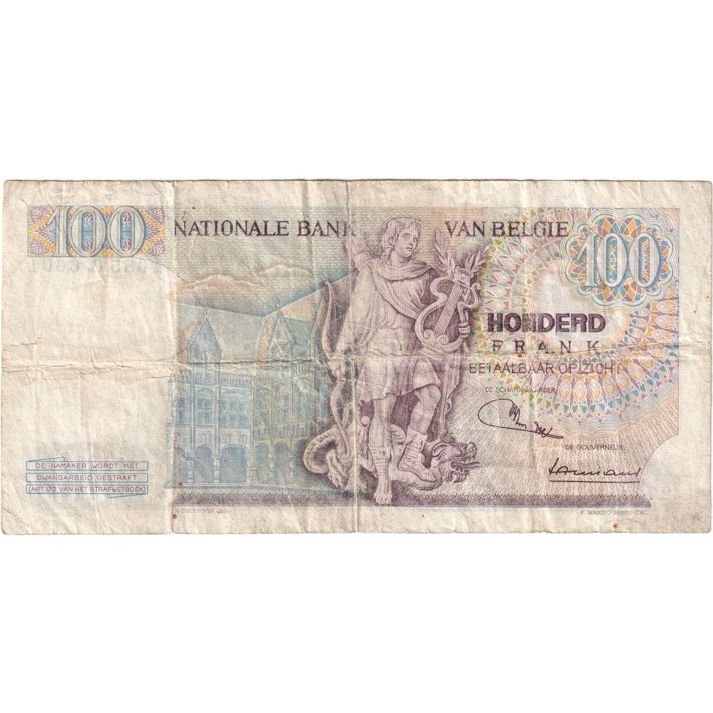 Belgique, 100 Francs, 1970-03-03, TB