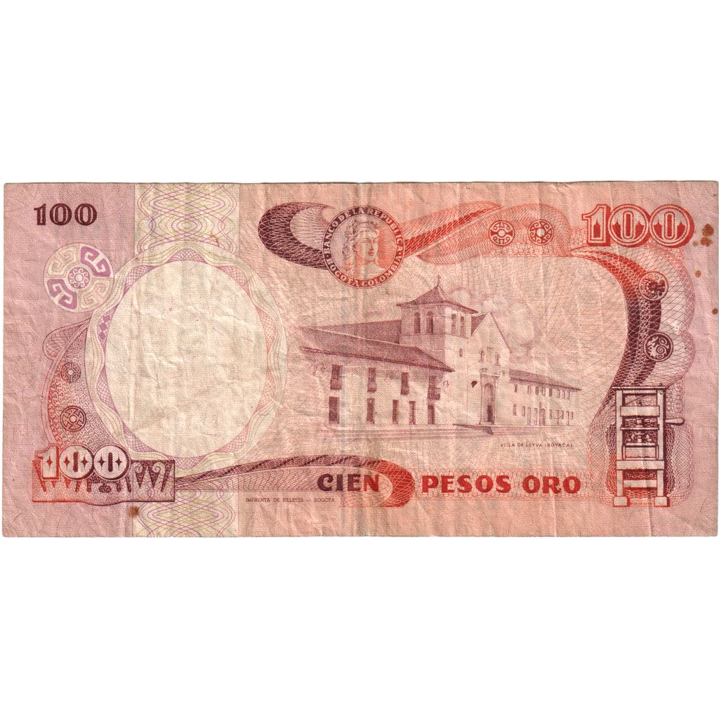 Colombie, 100 Pesos Oro, 1988-10-12, TB