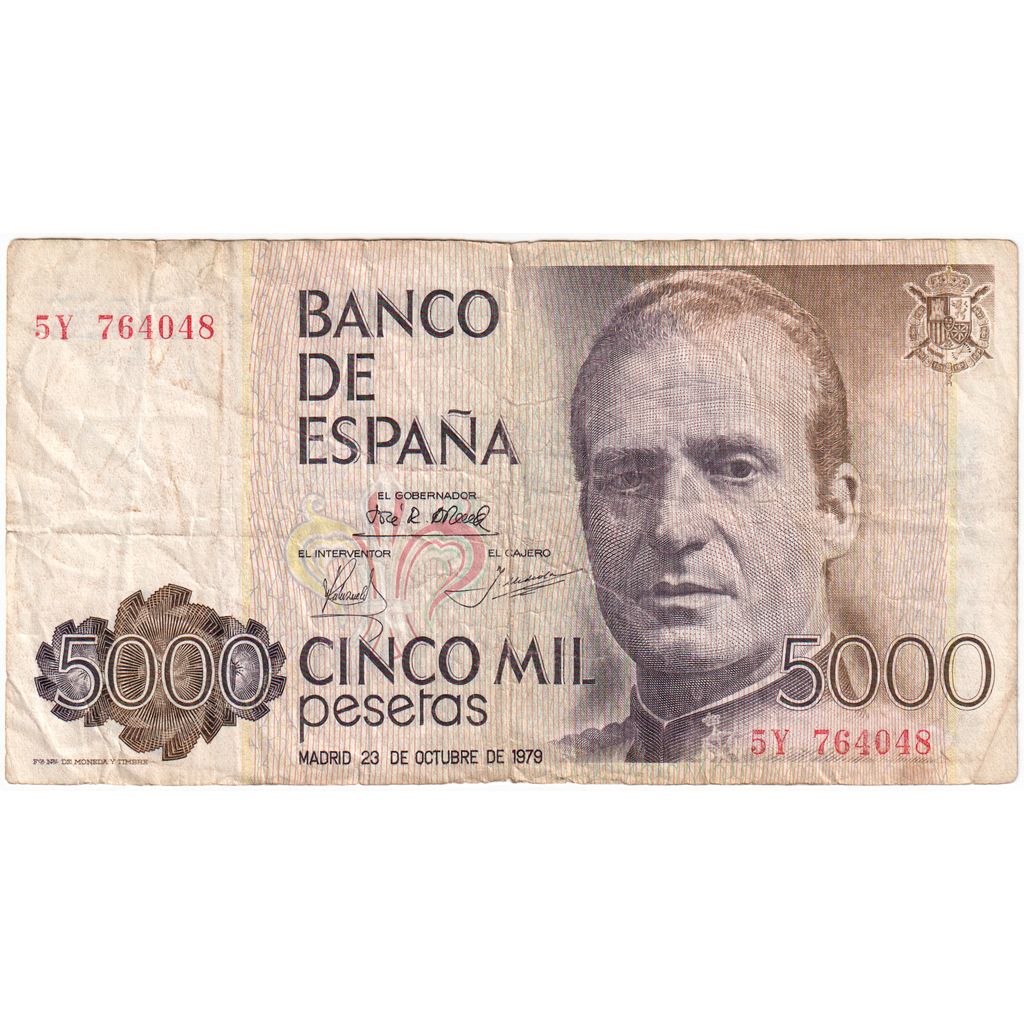 Spagna, 5000 Pesetas, 1979-10-23, MB+