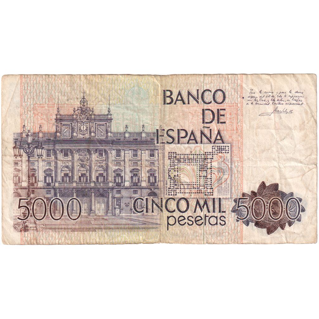 Spagna, 5000 Pesetas, 1979-10-23, MB+